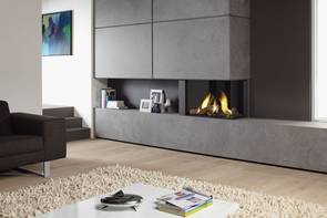 DRU Fire Gaskamine, Gasheizherde